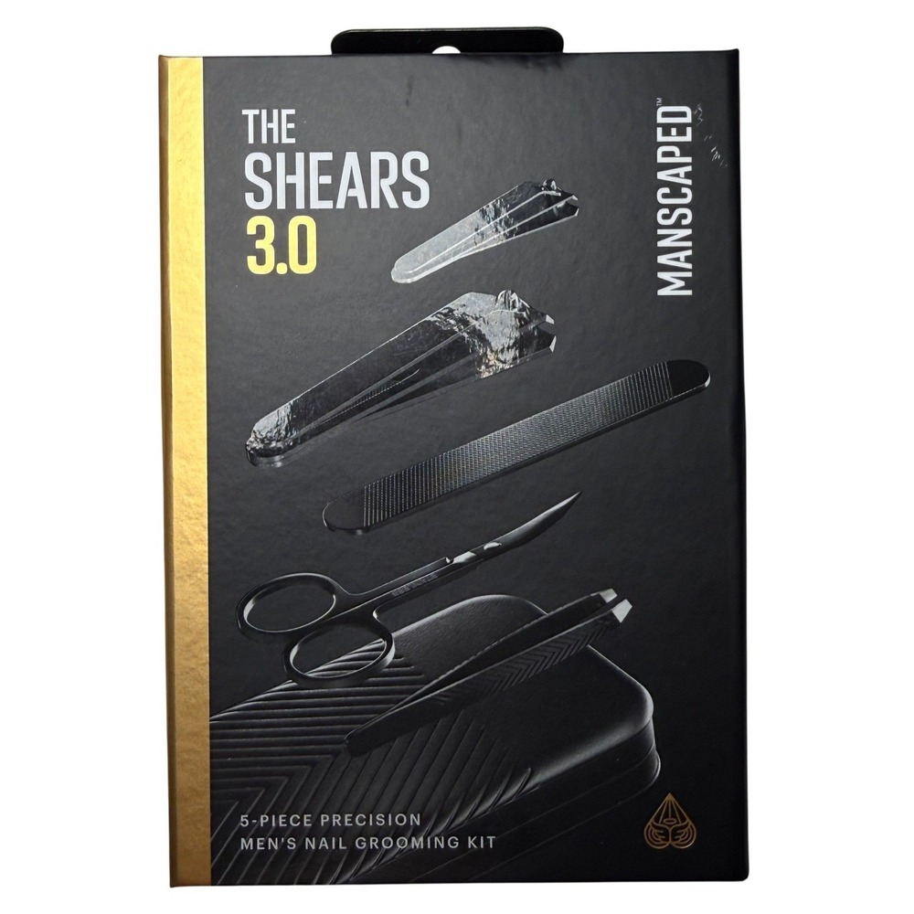 Manscaped The Shears 3.0 Men's Nail Grooming Kit 5 Piece NEW Travel Case
